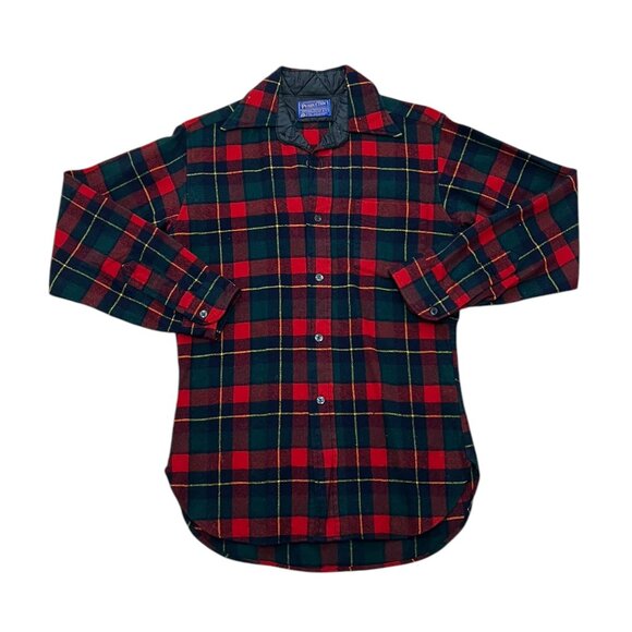 Pendleton Other - Men’s Vintage Pendleton flannel green/red wool 1 pocket 1960s